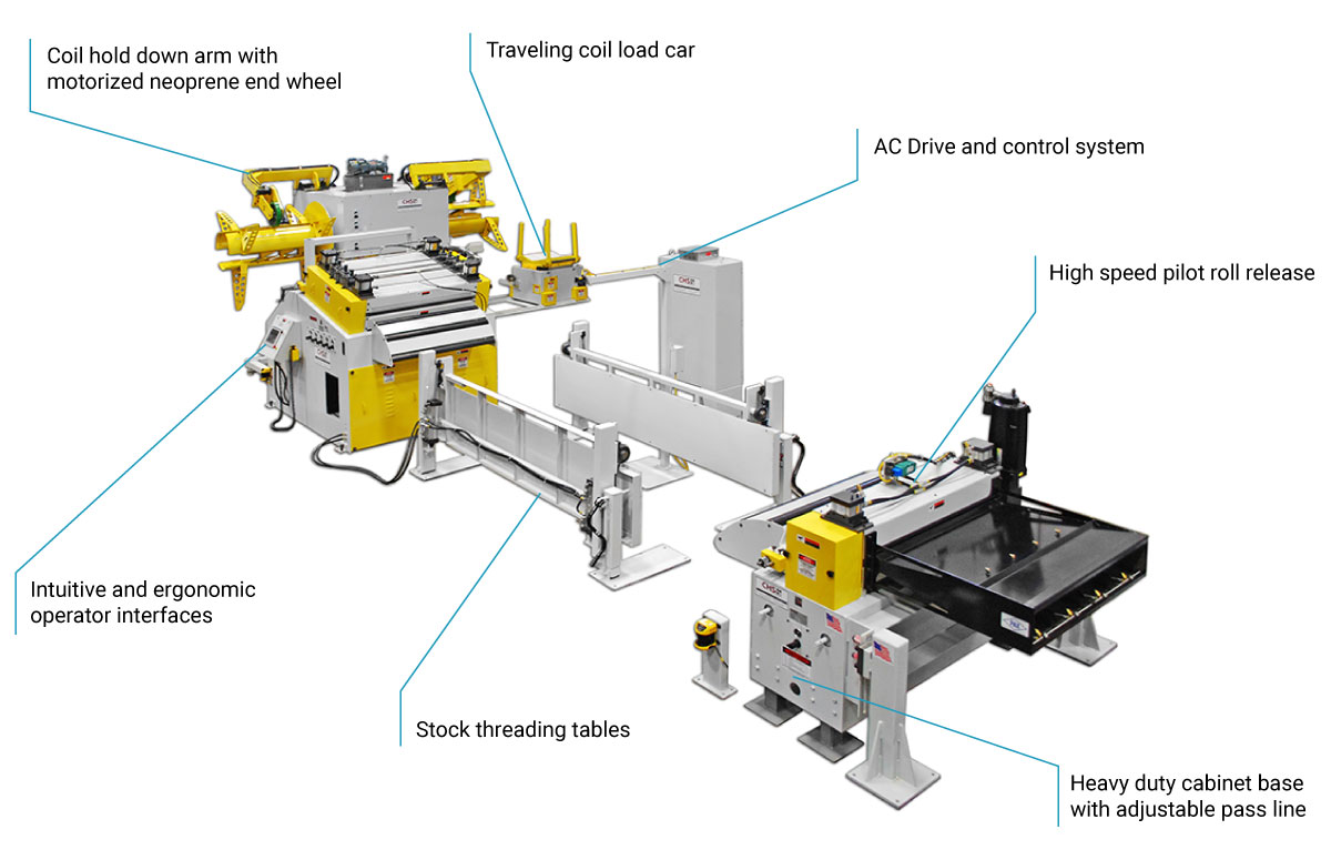 the components of a Nidec CHS conventional press